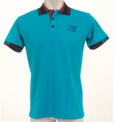 Kaos Berkerah Cowok Lengan Pendek Hugo