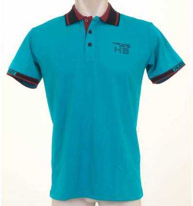 Kaos Berkerah Cowok Lengan Pendek Hugo