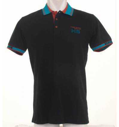 Kaos Berkerah Cowok Lengan Pendek Hugo