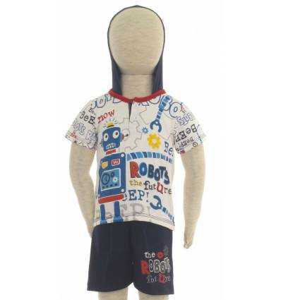 Setelan Anak Cowok Lengan Pendek Happy Grass