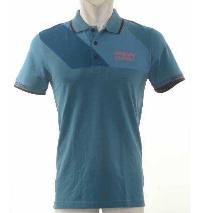 Kaos Berkerah Cowok Lengan Pendek Armani Classic