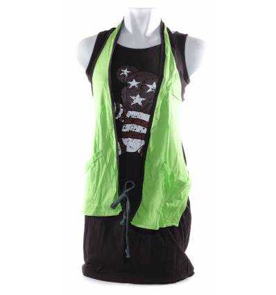 Dress Cewek Tanpa Lengan Opulent All Size