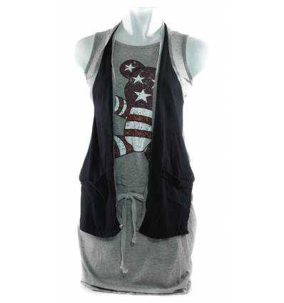 Dress Cewek Tanpa Lengan Opulent All Size