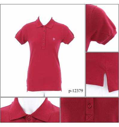 Kaos Berkerah  Cewek Lengan Pendek OSELLA