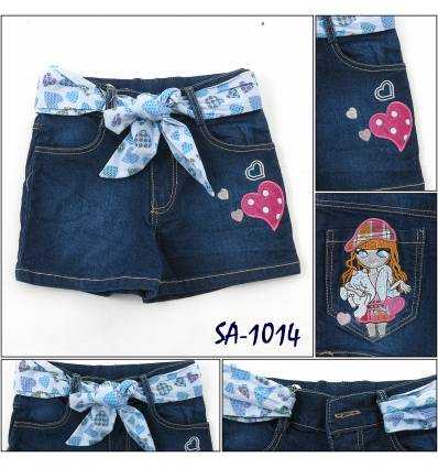 Celana Jeans Pendek Anak Cewek HU DIE