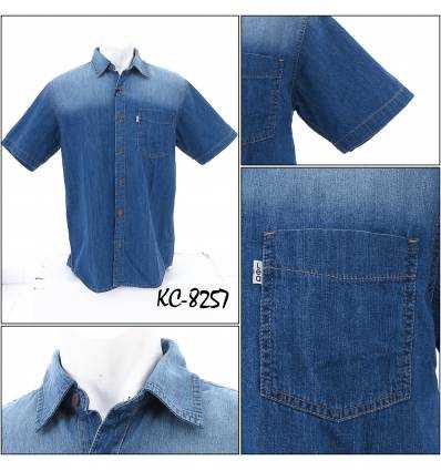 Kemeja Cowok Lengan Pendek Lea