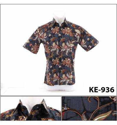 Kemeja Batik Cowok Lengan Pendek Dixmont