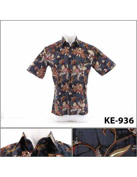 Kemeja Batik Cowok Lengan Pendek Dixmont