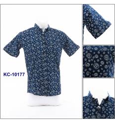 Kemeja Cowok Lengan Pendek Rock Sky