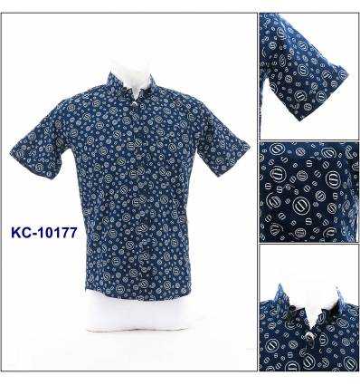 Kemeja Cowok Lengan Pendek Rock Sky