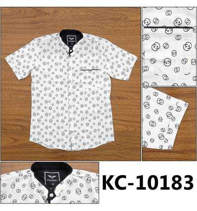 Kemeja Cowok Lengan Pendek Rock Sky