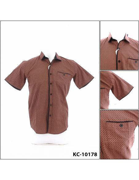 Kemeja Cowok Lengan Pendek Rock Sky