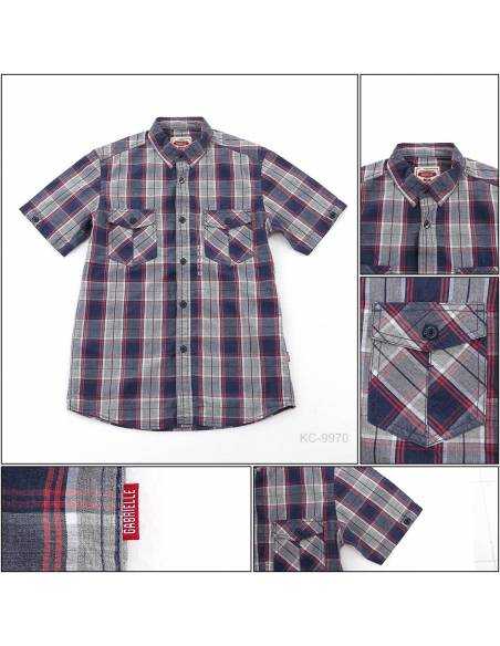 Kemeja Cowok Lengan Pendek Gabrielle