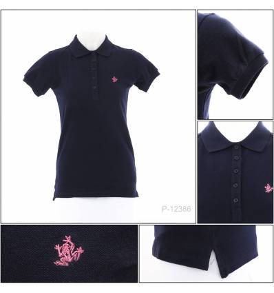 Kaos Kerah Cewek Lengan Pendek OSSELA