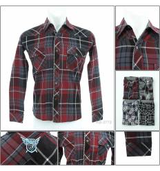 Kemeja Cowok Lengan Panjang Enemy