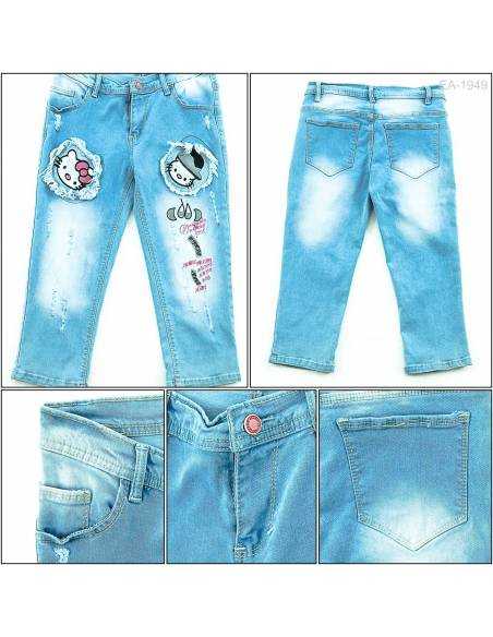 Celana Pendek Jeans Cewek Beauty Blue