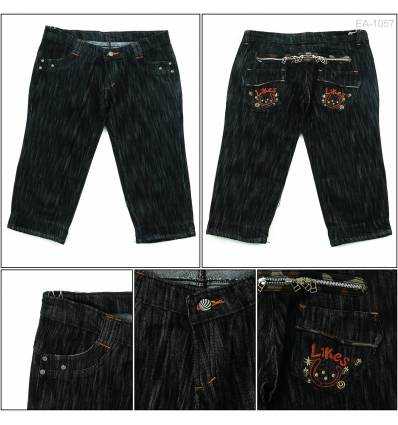 Celana Pendek Jeans Cewek Beauty Blue