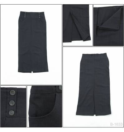 Rok Span Panjang Cotton Cewek Emerald