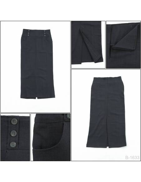 Rok Span Panjang Cotton Cewek Emerald