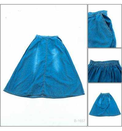 Rok Panjang Jeans Cewek Webe