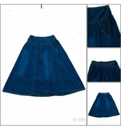 Rok Panjang Jeans Cewek Webe