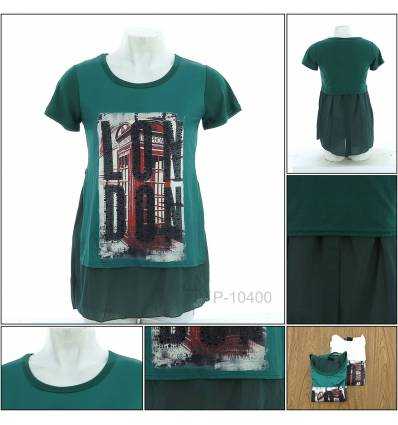 Kaos Oblong Cewek Lengan Pendek BEAU