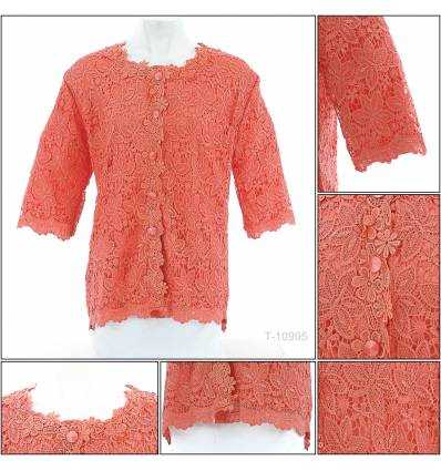 Atasan Brokat Cewek Lengan 3/4 AURUM