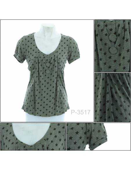 Kaos Oblong Cewek Lengan Pendek  INCH