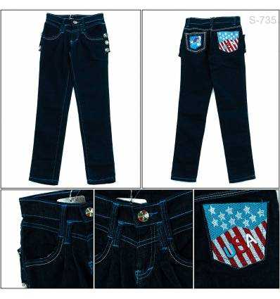 Celana Panjang Jeans Anak Cewek Za&Ra