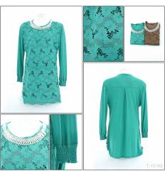 Atasan Brokat Cewek Lengan Panjang AURUM