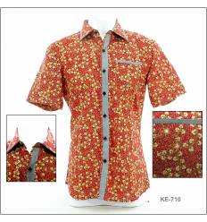 Kemeja Batik Cowok Lengan Pendek Buzz