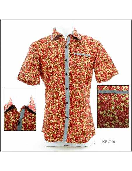 Kemeja Batik Cowok Lengan Pendek Buzz