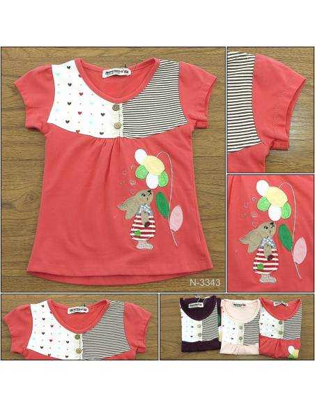 Kaos Oblong Cewek Lengan Pendek jeenee