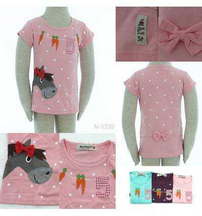 Kaos Oblong Anak Cewek Lengan Panjang Geenee