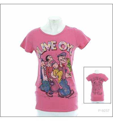 Kaos Cewek Lengan Pendek Fireworh