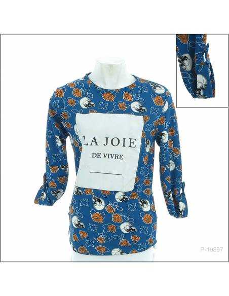 Kaos Cewek Bermotif Lengan Pendek Allz Misoka