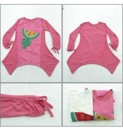 Kaos Cewek Bermotif Lengan Panjang Joie Teen