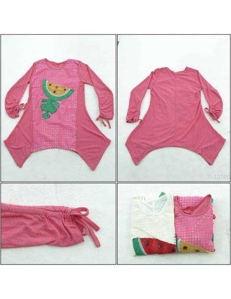 Kaos Cewek Bermotif Lengan Panjang Joie Teen