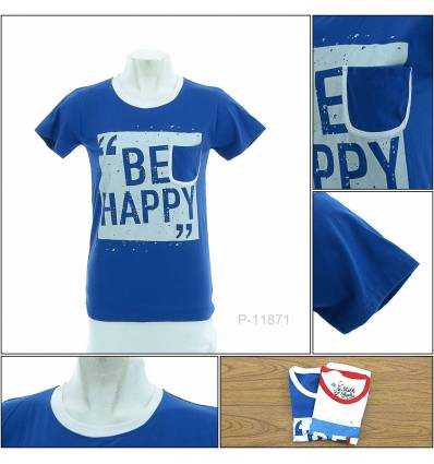 Kaos Oblong Cewek  Bersaku Lengan pendek Milk Shake