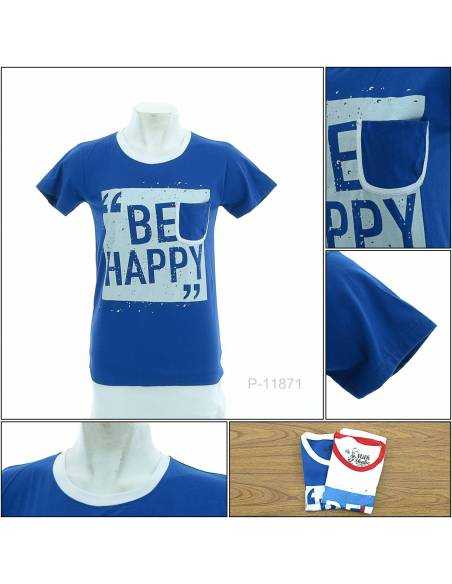 Kaos Oblong Cewek  Bersaku Lengan pendek Milk Shake