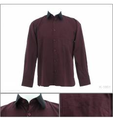 Kemeja Formal Cowok Lengan Panjang Salur Cressida