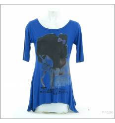 Kaos Cewek Bergambar Lengan 3/4 Oreenjy