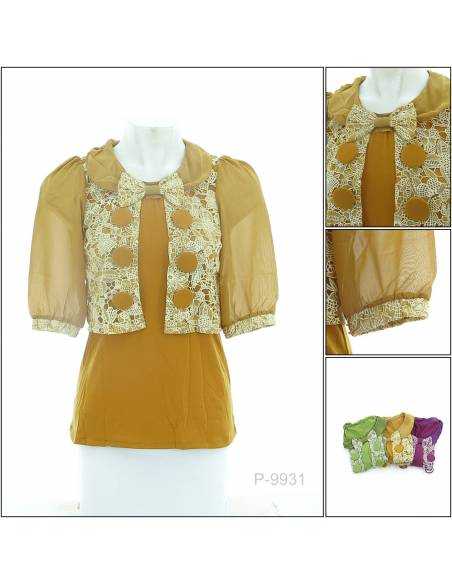 Kaos Cewek Bermodel Lengan Pendek E-Just