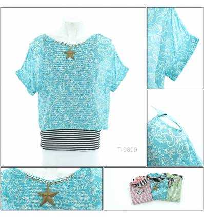 Atasan Cewek Bermodel Lengan Pendek Kukky Top