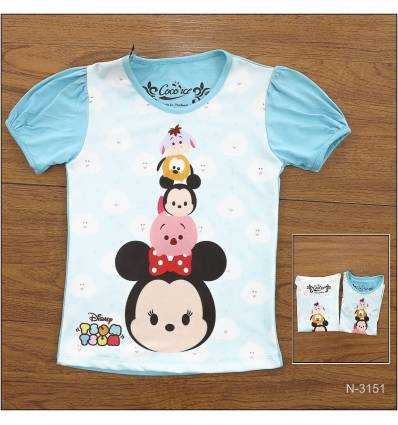 Kaos Oblong Anak Cewek Lengan Pendek Ukuran 4-8 Coco ice