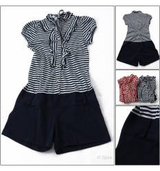 Jamsuit Pendek Motif Cewek Lengan Pendek It's Me