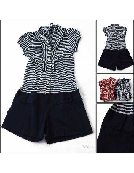 Jamsuit Pendek Motif Cewek Lengan Pendek It's Me