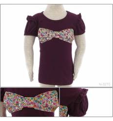 Kaos Oblong Anak Cewek Lengan Pendek Ukuran 4 Loisa