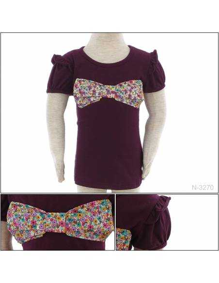 Kaos Oblong Anak Cewek Lengan Pendek Ukuran 4 Loisa