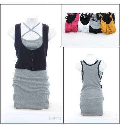 Kaos Cewek Polos Tanpa Lengan Sense